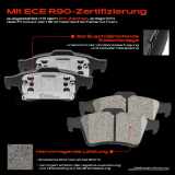 4x Bremsbeläge Hinterachse für Renault Espace IV Laguna II Grandtour Megane Van Stufenheck Vel Satis