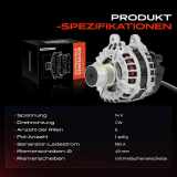 1x Lichtmaschine Generator für VW Golf Audi A3 8V Seat Ibiza Skoda Octavia