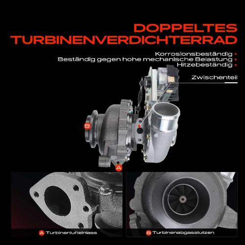 1x Abgasturbolader für Land Rover Freelander 2 L359 2.2L 2006-2014 Bild 1x Abgasturbolader für Land Rover Freelander 2 L359 2.2L 2006-2014