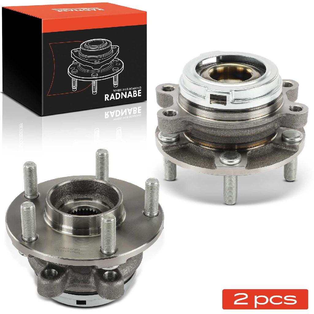 Frankberg 2x Radnabe Radlagersatz Vorderachse beidseitig für Nissan Teana II J32 2.5L 2008-2010