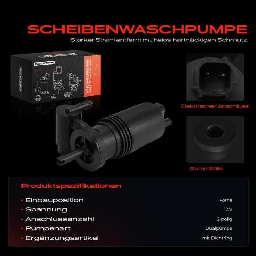 1x Waschwasserpumpe Scheibenreinigung Vorne für Land Rover Range Rover IV Bild 1x Waschwasserpumpe Scheibenreinigung Vorne für Land Rover Range Rover IV