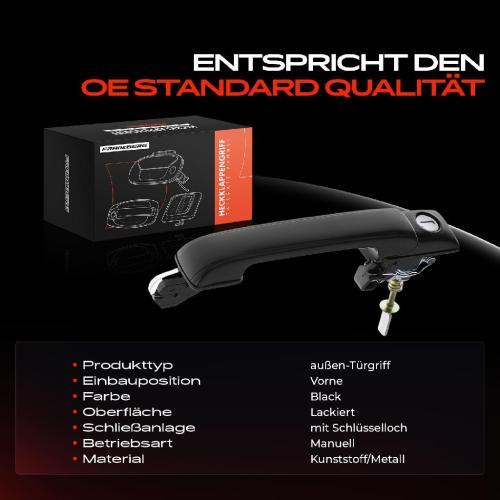 2x Türgriff Vorne außen für VW Golf III Cabriolet Variant IV Vento 1.4L 1.6L 1.8L 1.9L 1991-2002 Bild 2x Türgriff Vorne außen für VW Golf III Cabriolet Variant IV Vento 1.4L 1.6L 1.8L 1.9L 1991-2002