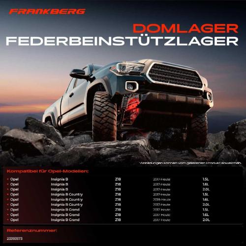 1x Domlager Federbeinstütz lager für Opel InsigniaB Country Tourer Grand Bild 1x Domlager Federbeinstütz lager für Opel InsigniaB Country Tourer Grand