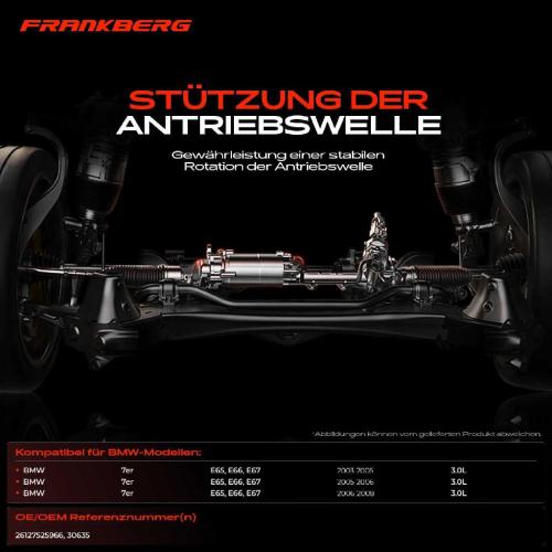 1x Lagerung Gelenkwelle Kardanwellenlager für BMW 7er E65 E66 E67 730i Li 2003-2008 Bild 1x Lagerung Gelenkwelle Kardanwellenlager für BMW 7er E65 E66 E67 730i Li 2003-2008