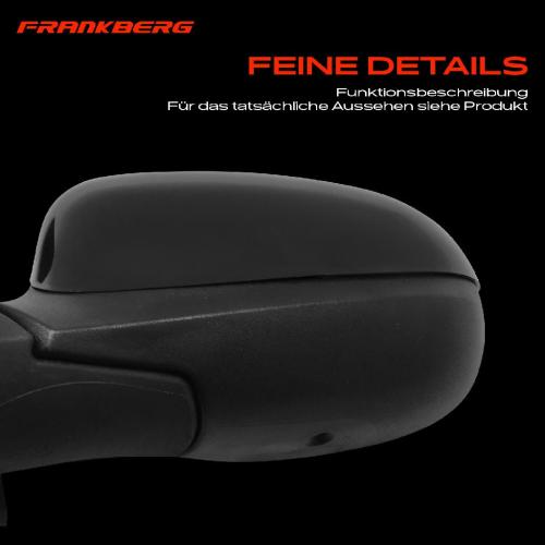 Frankberg 1x Außenspiegel Links für Ford KA RU8 1.2L 2008-2016 Bild Frankberg 1x Außenspiegel Links für Ford KA RU8 1.2L 2008-2016