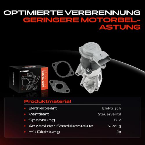 1x AGR-Ventil Abgasrückführungsventil für Citroën C5 III Break C6 Jaguar S-Type XF XJ Land Rover Peugeot Bild 1x AGR-Ventil Abgasrückführungsventil für Citroën C5 III Break C6 Jaguar S-Type XF XJ Land Rover Peugeot