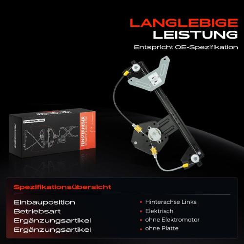 Frankberg 1x Fensterheber Hinten Links für Citroën C3 II SC 2009-2016 Bild Frankberg 1x Fensterheber Hinten Links für Citroën C3 II SC 2009-2016