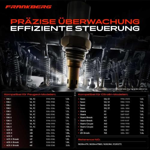 Frankberg 1x Lambdasonde Regelsonde Vor Katalysator für Citroën Berlingo/Berlingo First MPV Saxo Opel Vectra C Peugeot Bild Frankberg 1x Lambdasonde Regelsonde Vor Katalysator für Citroën Berlingo/Berlingo First MPV Saxo Opel Vectra C Peugeot