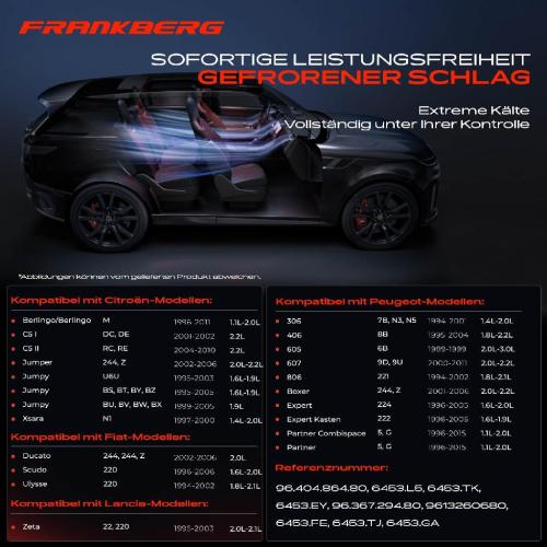 Frankberg 1x Klimakompressor für Citroën Berlingo Xsara Fiat Ducato Lancia Peugeot 306 Bild Frankberg 1x Klimakompressor für Citroën Berlingo Xsara Fiat Ducato Lancia Peugeot 306