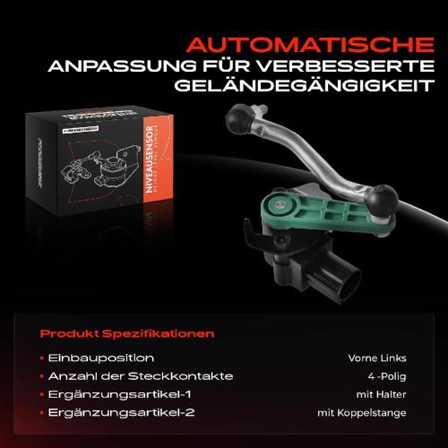 1x Höhensensor Niveauregulierung Vorne Links für Audi A4 8K B8 A5 8T 8F7 Bild 1x Höhensensor Niveauregulierung Vorne Links für Audi A4 8K B8 A5 8T 8F7