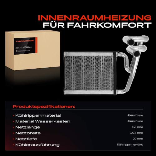 1x Wärmetauscher Innenraumheizung für Hyundai iX35 EL ELH iX35 Van KIA Sportage SL Bild 1x Wärmetauscher Innenraumheizung für Hyundai iX35 EL ELH iX35 Van KIA Sportage SL