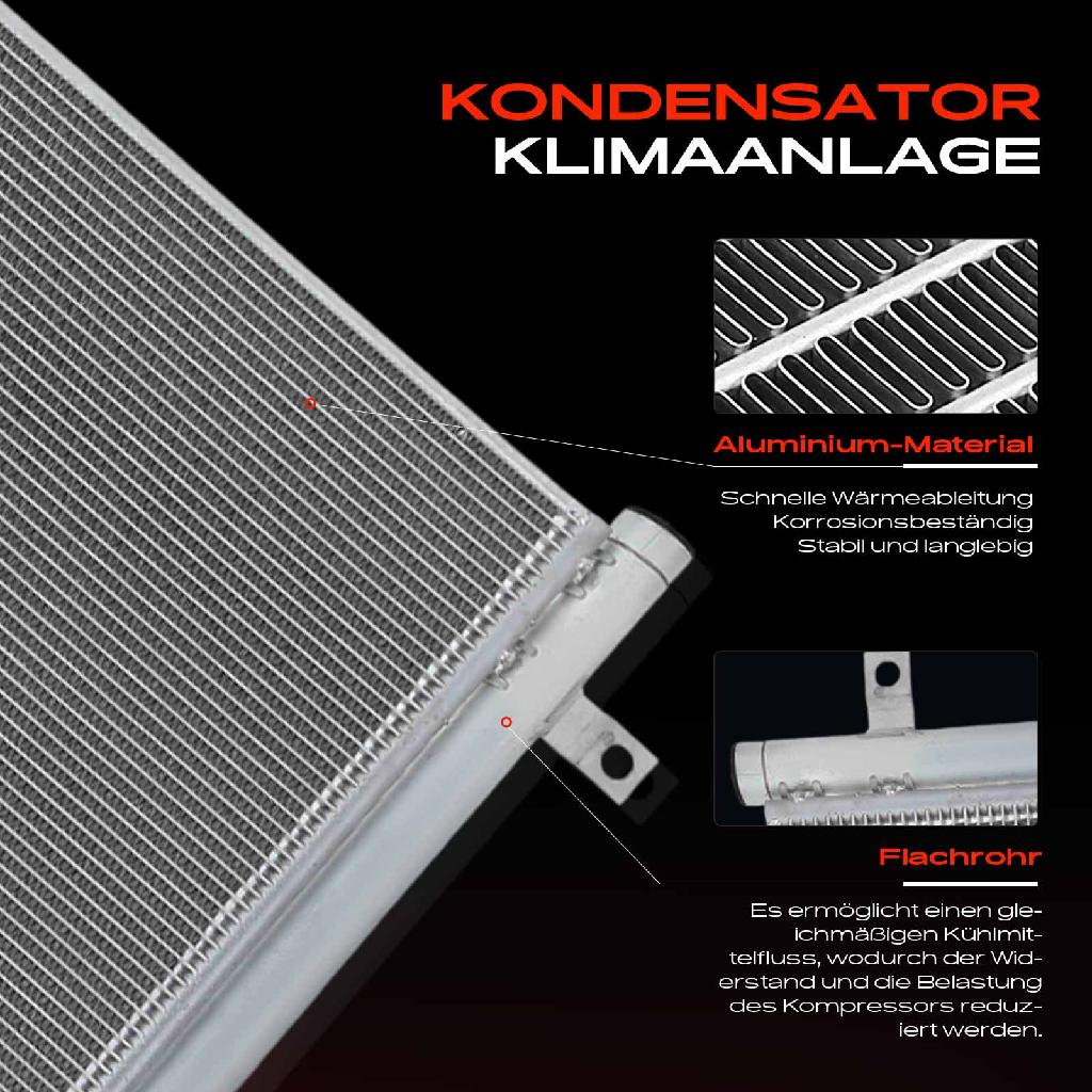 1x Kondensator Klimaanlage für Mazda 3 Stufenheck BL BK CX-30 1.6L-2.5L