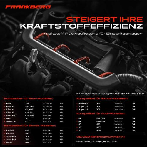 1x Leckkraftstoff für VW Polo Passat Audi A1 Sportback Skoda Rapid Spaceback Bild 1x Leckkraftstoff für VW Polo Passat Audi A1 Sportback Skoda Rapid Spaceback