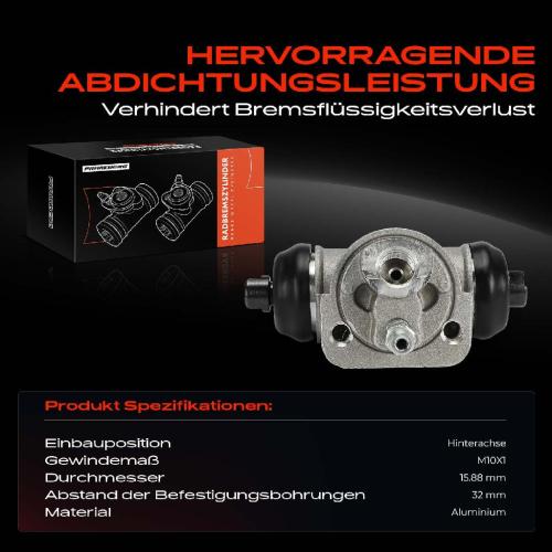 1x Radbremszylinder Hinten für Nissan Almera I Sunny III 100 NX Bild 1x Radbremszylinder Hinten für Nissan Almera I Sunny III 100 NX