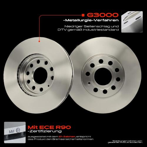 Frankberg 2x Bremsscheiben Vorderachse für VW Golf Plus Sportsvan V Variant VI VII Jetta IV Scirocco Touran Bild Frankberg 2x Bremsscheiben Vorderachse für VW Golf Plus Sportsvan V Variant VI VII Jetta IV Scirocco Touran