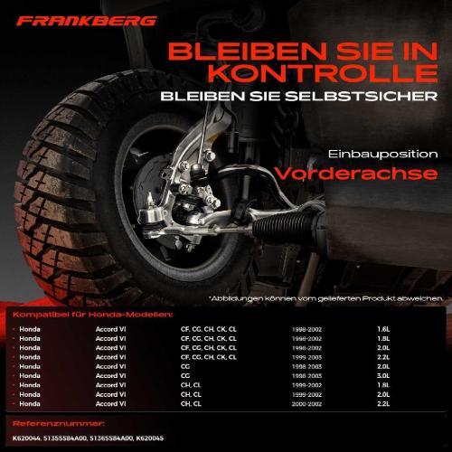 1x Querlenker Vorderachse für Honda Accord VI Coupe Hatchback 1.6L 1.8L 2.0L 2.2L 3.0L 1998-2003 Bild 1x Querlenker Vorderachse für Honda Accord VI Coupe Hatchback 1.6L 1.8L 2.0L 2.2L 3.0L 1998-2003