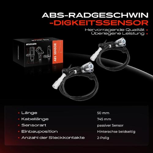 Frankberg 2x ABS Sensor Hinterachse beidseitig f r BMW 3er E30 3er Cabriolet 3er Touring 1.6L 1.8L 2.0L 1982-1994 Bild Frankberg 2x ABS Sensor Hinterachse beidseitig f r BMW 3er E30 3er Cabriolet 3er Touring 1.6L 1.8L 2.0L 1982-1994