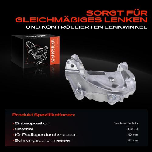 Frankberg 1x Achsschenkel Radaufhängung Vorderachse Links für BMW 3er F30 F31 3 Gran Turismo F34 Bild Frankberg 1x Achsschenkel Radaufhängung Vorderachse Links für BMW 3er F30 F31 3 Gran Turismo F34