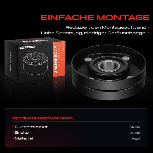 1x Umlenkrolle Führungsrolle für VW Passat 3B Audi A4 8D A6 4A 4B Skoda Bild 1x Umlenkrolle Führungsrolle für VW Passat 3B Audi A4 8D A6 4A 4B Skoda