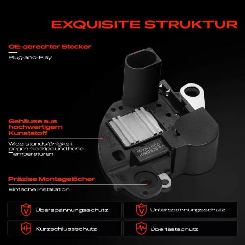 1x Lichtmaschinenregler Generatorregler für Citroën Nemo Kasten AA Fiat 500 C Qubo Bild 1x Lichtmaschinenregler Generatorregler für Citroën Nemo Kasten AA Fiat 500 C Qubo