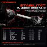 1x Antriebswelle Hinterachse Links für BMW 1er F20 F21 2 Cabriolet 2 Coupe