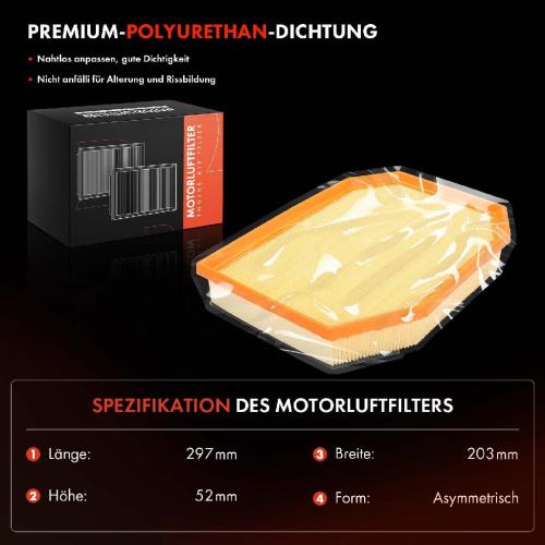 2x Luftfilter Filtereinsatz für BMW 5er F10 F11 Touring 523 528 530i 2009-2013 Bild 2x Luftfilter Filtereinsatz für BMW 5er F10 F11 Touring 523 528 530i 2009-2013