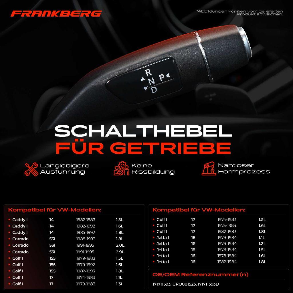 1x Wählstange Schaltstange für VW Golf 17 155 Jetta 16 Caddy 14 Corrado 53I