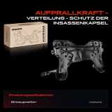 1x Achskörper Achsträger Motorträger Vorderachse für Ford Focus DAW DFW DNW 1.4L-2.0L 1998-2004