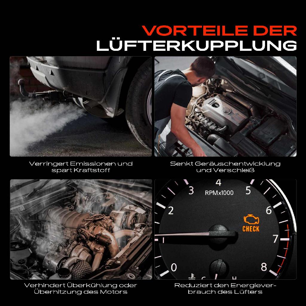 1x Lüfterkupplung Kühlerlüfte für Mercedes-Benz W210 W140 R129 1991-2001