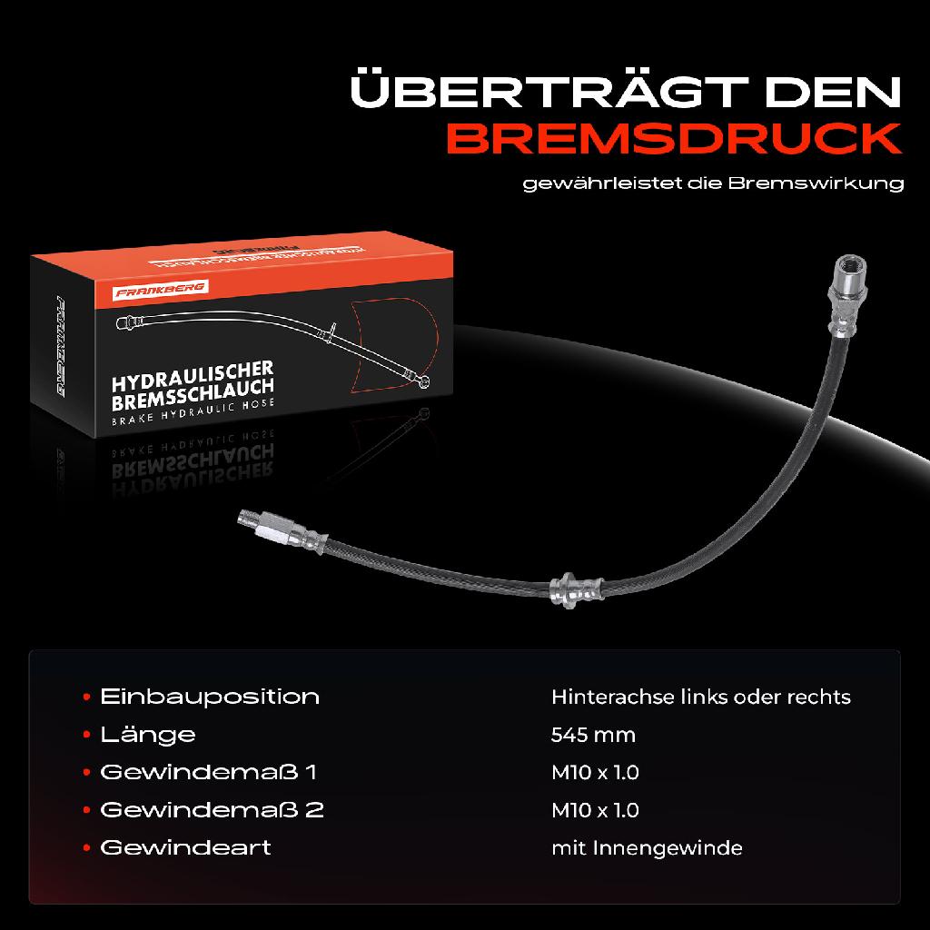1x Bremsschlauch Bremsschläuche Hinterachse Links oder Rechts für Subaru Forester 2002-2008