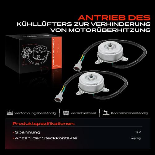 2x Lüfter Kühlerlüfter Motorkühlung Elektromotor für Nissan 350 Z Infiniti 3.5L Bild 2x Lüfter Kühlerlüfter Motorkühlung Elektromotor für Nissan 350 Z Infiniti 3.5L