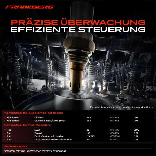 1x Lambdasonde Regelsonde Vor Katalysator für Alfa Romeo Giulietta Fiat 500X Bravo Doblo Bild 1x Lambdasonde Regelsonde Vor Katalysator für Alfa Romeo Giulietta Fiat 500X Bravo Doblo