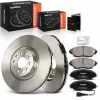 Frankberg 2x Bremsscheiben 4x Bremsbeläge Vorderachse für Audi A3 Seat Leon SC ST Skoda Octavia III Combi Superb Kombi