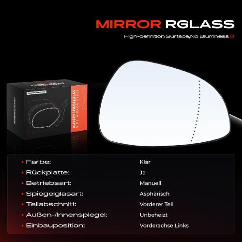 Frankberg 1x Spiegelglas Außenspiegel links für Ford Fiesta VI CCN CB1 B-Max JK Bild Frankberg 1x Spiegelglas Außenspiegel links für Ford Fiesta VI CCN CB1 B-Max JK