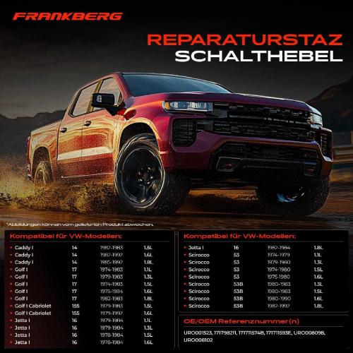 1x Reparaturstaz Schalthebel für VW Golf I Caddy I Jetta I Scirocco Bild 1x Reparaturstaz Schalthebel für VW Golf I Caddy I Jetta I Scirocco
