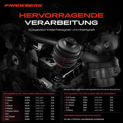 1x Ölfiltergehäuse Deckel für Mercedes-Benz W203 W204 S203 S204 W211 Bild 1x Ölfiltergehäuse Deckel für Mercedes-Benz W203 W204 S203 S204 W211