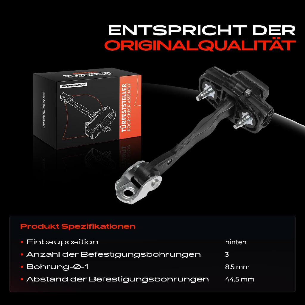 1x Türfeststeller Türfangband Türstopper Hinten für Fiat Bravo Van II 198 1.4L 1.6L