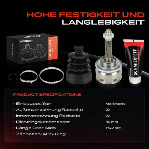 1x Antriebswelle Gelenksatz Vorderachse für Lada Niva 2121 Nadeschda 2120 1976-2010 Bild 1x Antriebswelle Gelenksatz Vorderachse für Lada Niva 2121 Nadeschda 2120 1976-2010