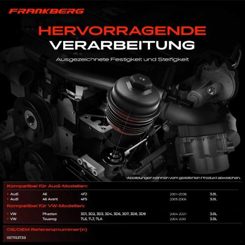 1x Ölfiltergehäuse für VW Touareg 7L Phaeton Audi A6 4F2 4F5 3D 3.0L Bild 1x Ölfiltergehäuse für VW Touareg 7L Phaeton Audi A6 4F2 4F5 3D 3.0L