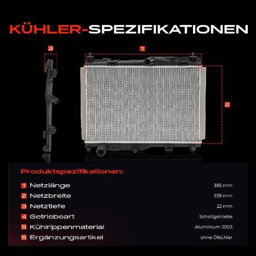Frankberg 1x Kühler Wasserkühler Motorkühler für Ford Ecosport Fiesta VII 1.0L Bild Frankberg 1x Kühler Wasserkühler Motorkühler für Ford Ecosport Fiesta VII 1.0L