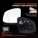 1x Spiegelglas Außenspiegel links für Renault Twingo Smart Fortwo Coupe