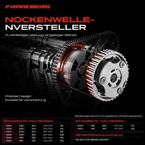 1x Nockenwellenversteller für Volvo S40 I 644 V40 Kombi 645 Bild 1x Nockenwellenversteller für Volvo S40 I 644 V40 Kombi 645