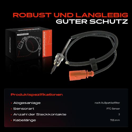 1x Abgastemperatursensor für Audi A4 B9 A6 4G C7 A7 Sportback 4GA Q7 4M 3.0L Bild 1x Abgastemperatursensor für Audi A4 B9 A6 4G C7 A7 Sportback 4GA Q7 4M 3.0L