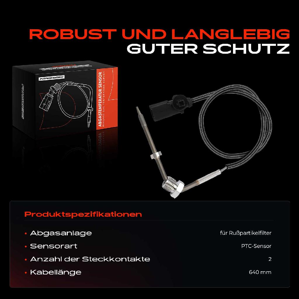 1x Abgastemperatursensor für VW Crafter Grand California Camper 2.0L