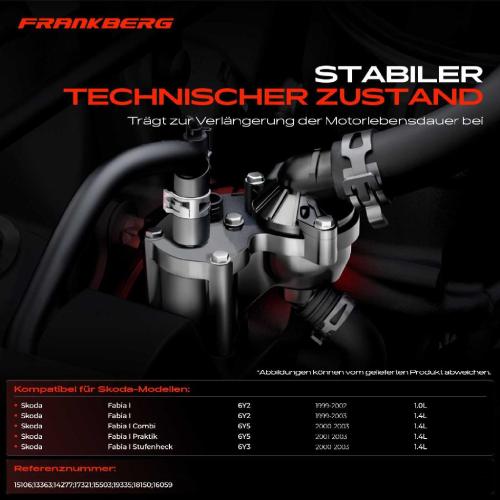 Frankberg 1x Thermostat K hlmittel f r Skoda Fabia I 6Y2 Combi Praktik 6Y5 Stufenheck 6Y3 Bild Frankberg 1x Thermostat K hlmittel f r Skoda Fabia I 6Y2 Combi Praktik 6Y5 Stufenheck 6Y3