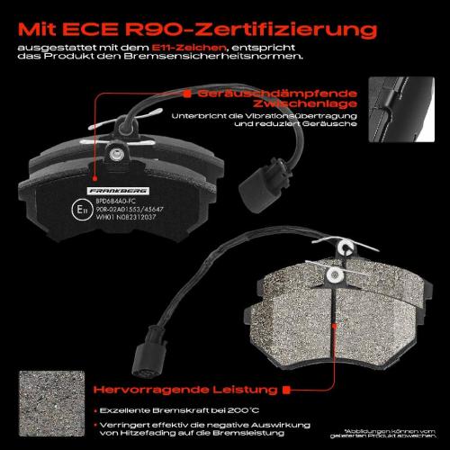 4x Bremsbeläge Vorderachse für VW Golf III Cabriolet Variant IV Passat Vento Caddy MPV Kasten/MPV Corrado Bild 4x Bremsbeläge Vorderachse für VW Golf III Cabriolet Variant IV Passat Vento Caddy MPV Kasten/MPV Corrado