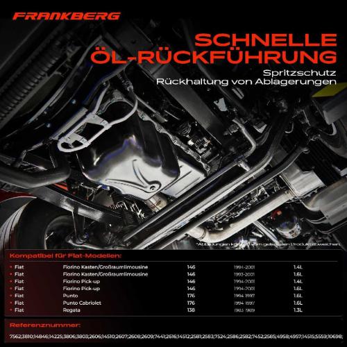 Frankberg 1x Ölwanne Motorölwanne für Fiat Fiorino Punto Regata Tipo Uno Ritmo I/II Scudo 1.3L 1.4L 1.5L 1.6L Bild Frankberg 1x Ölwanne Motorölwanne für Fiat Fiorino Punto Regata Tipo Uno Ritmo I/II Scudo 1.3L 1.4L 1.5L 1.6L