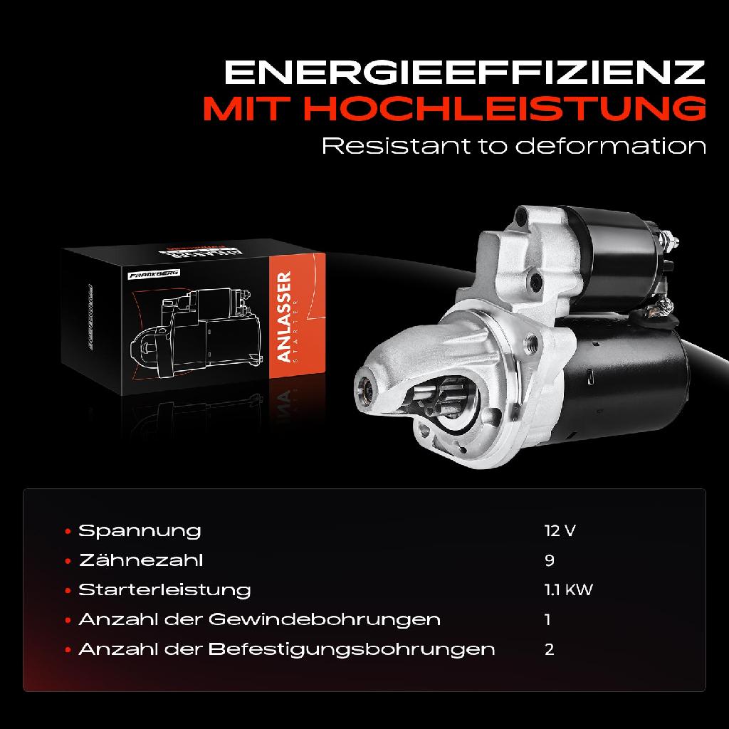 1x Anlasser Starter für BMW E65 E66 E67 F01 F02 F03 F04 E84 E83 F25 E70 E71 E72 F16 F86 E86 E85 E89