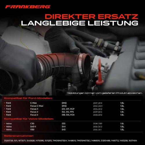 1x Ansaugschlauch, Luftfilter für Ford C-Max DM2 Focus II DA DP HCP Volvo C30 S40 II Bild 1x Ansaugschlauch, Luftfilter für Ford C-Max DM2 Focus II DA DP HCP Volvo C30 S40 II