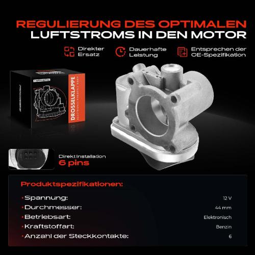 Frankberg 1x Drosselklappe Drosselklappenstutzen für VW Golf IV 1J1 1.4L 1997-2004 Bild Frankberg 1x Drosselklappe Drosselklappenstutzen für VW Golf IV 1J1 1.4L 1997-2004